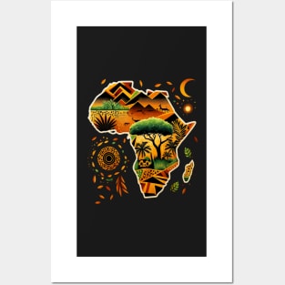 African Print Design Posters and Art